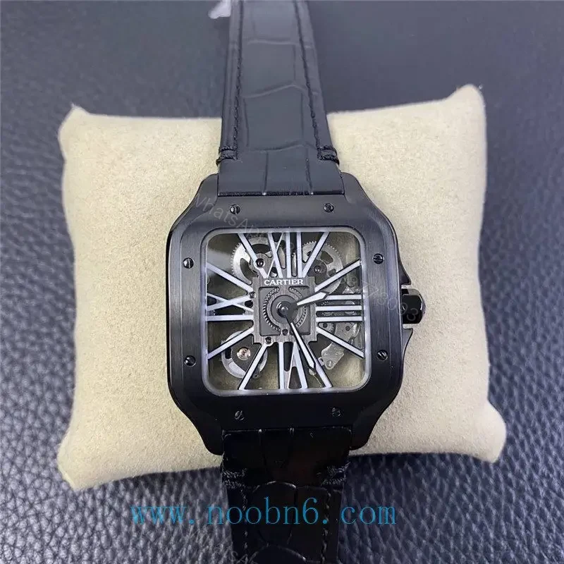 View 10 of Replica Cartier Santos WHSA0009 Skeleton Watch