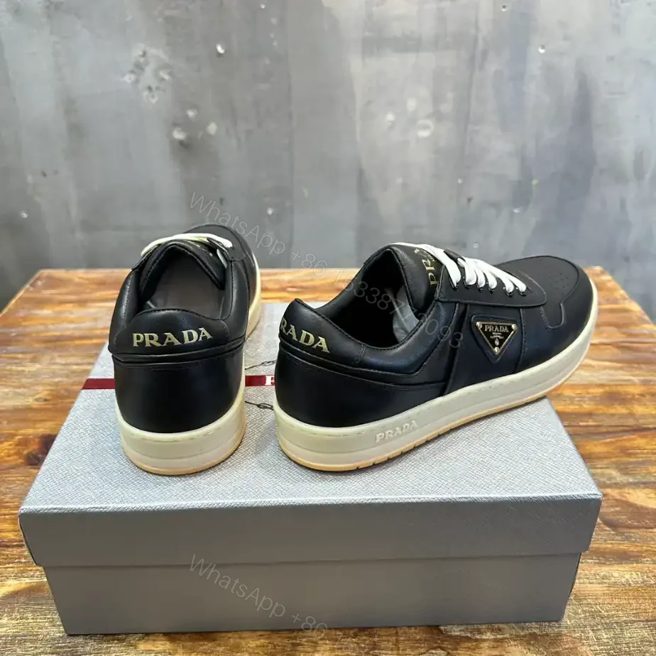 View 5 of PRADA DOWNTOWN NAPPA LEATHER SNEAKERS – PRD031