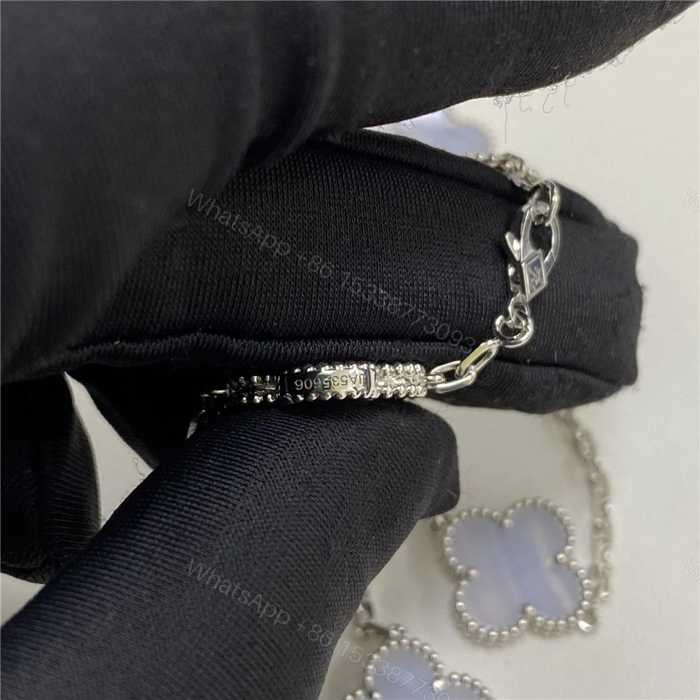View 4 of Van Cleef Arpels 10 motif Necklace Chalcedony VCARD34800