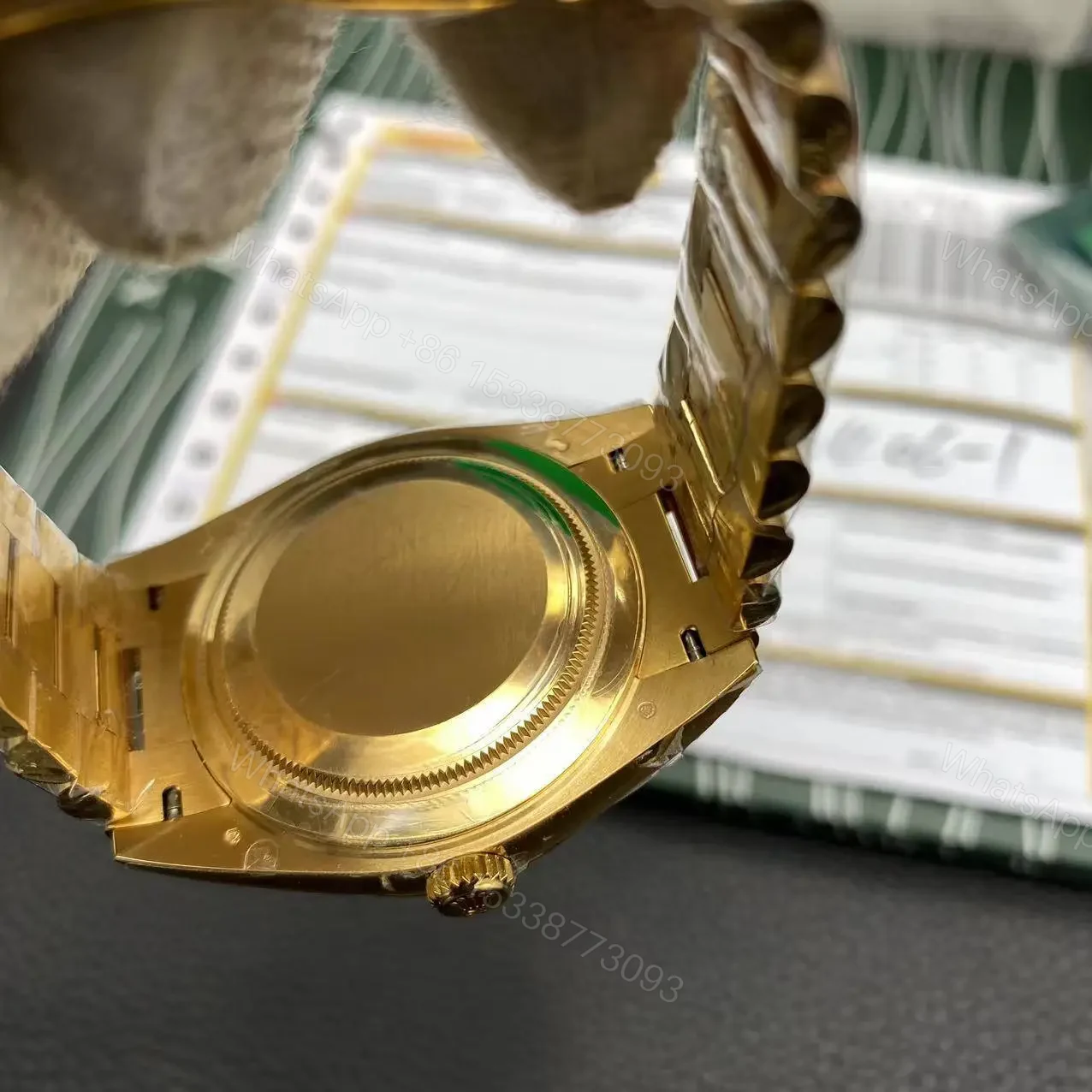 View 6 of Rolex Day Date Yellow Gold Replica Super Clone Model