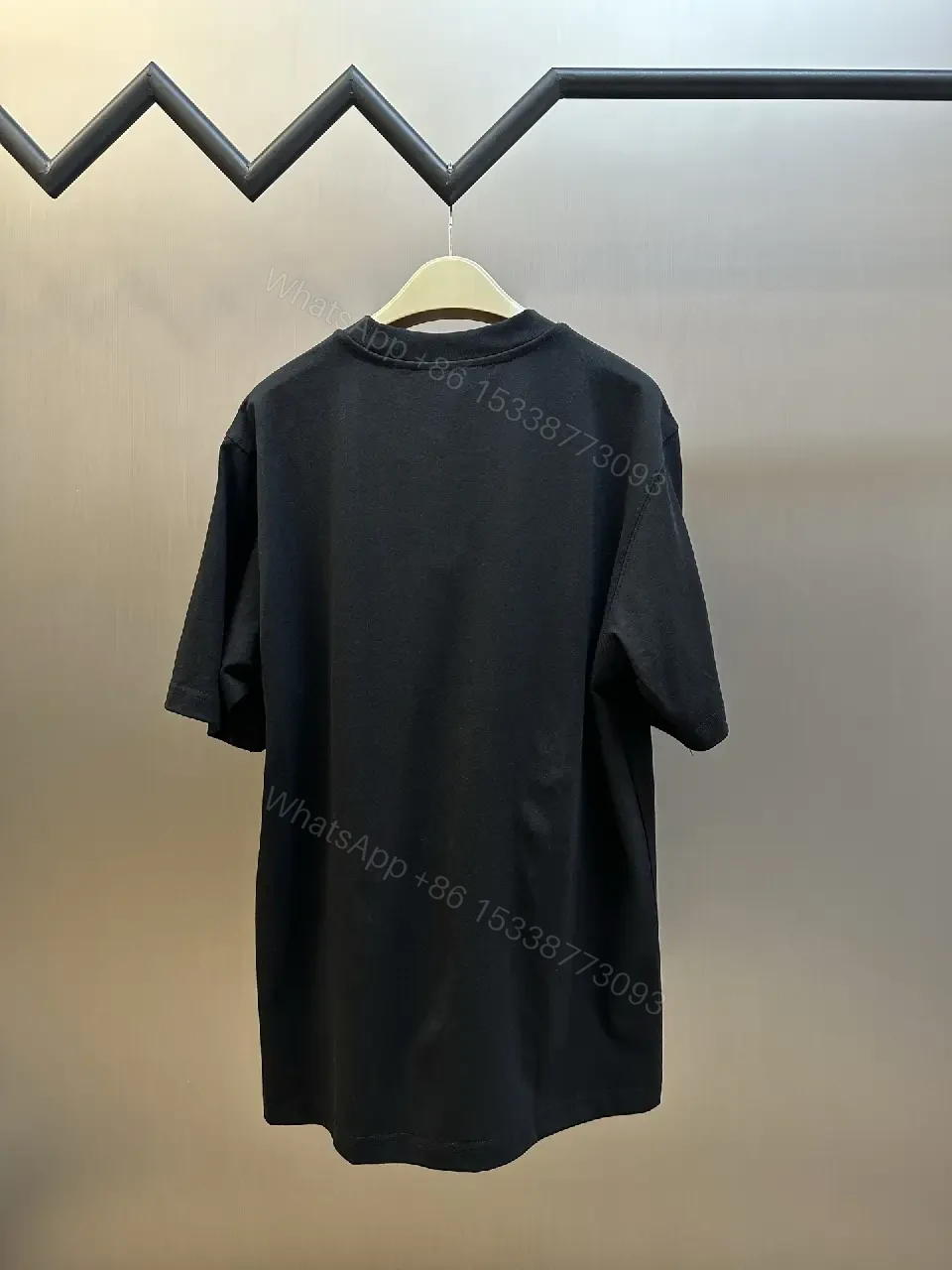 View 10 of Black Cotton Graphic Tee - Relaxed, Premium Streetwear Edge
