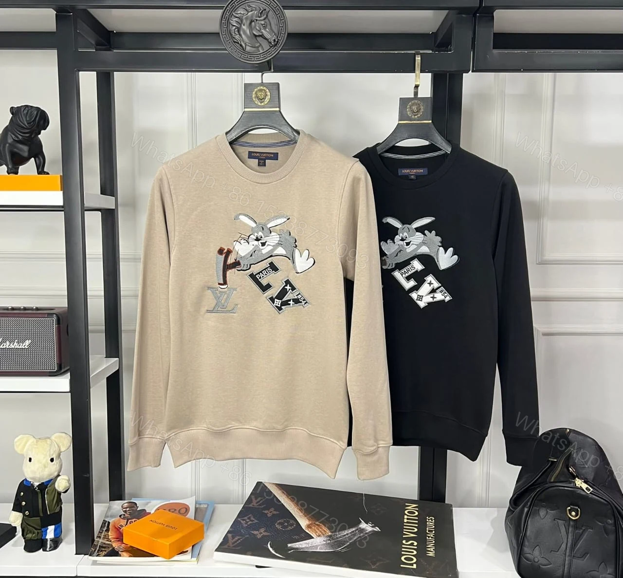 View 2 of FIRST COPY LOUIS VUITTON SUPERIOR LOOPBACK SWEATSHIRT