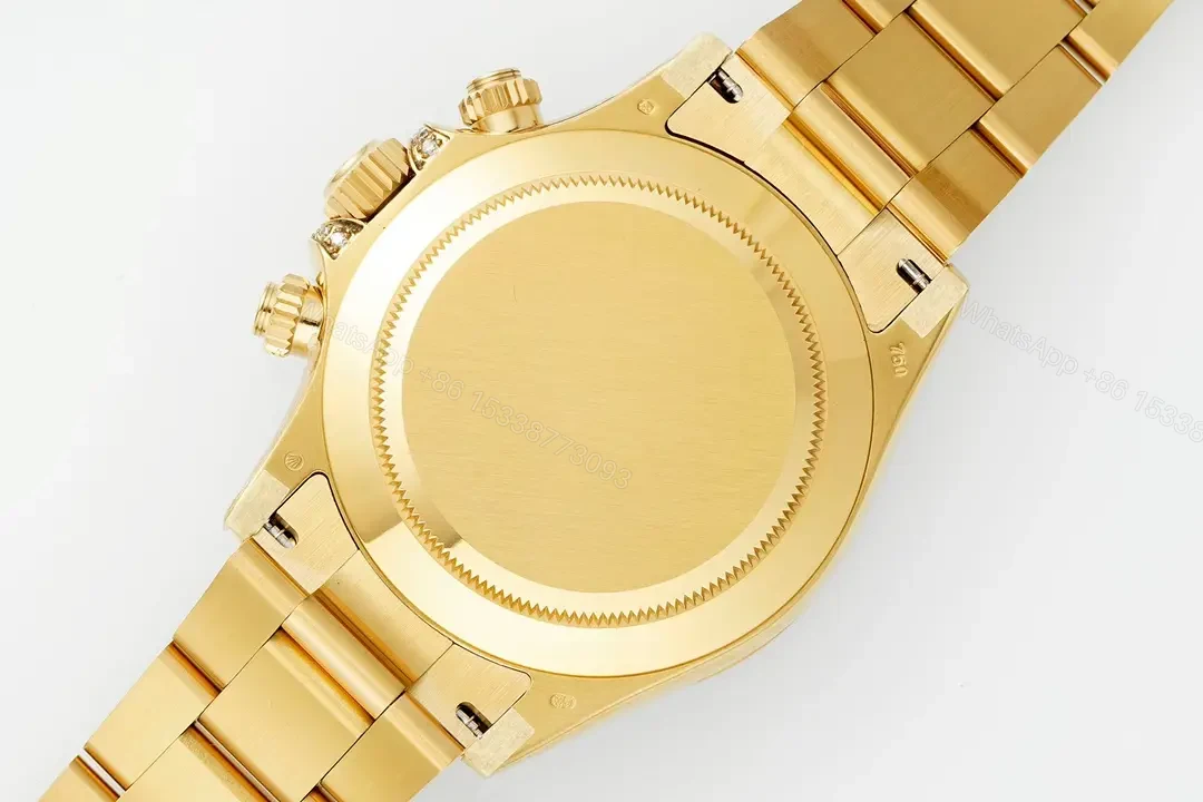 View 9 of Glamorous pink diamond daytona replica 40MM Yellow Gold Edition RG-DAYTONA-PINK-DIAMOND-YG