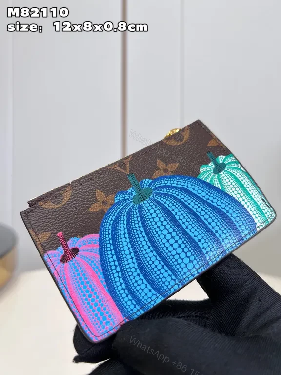 View 4 of Bold Monogram Wallet: Color-Pop Panel, Compact Luxury