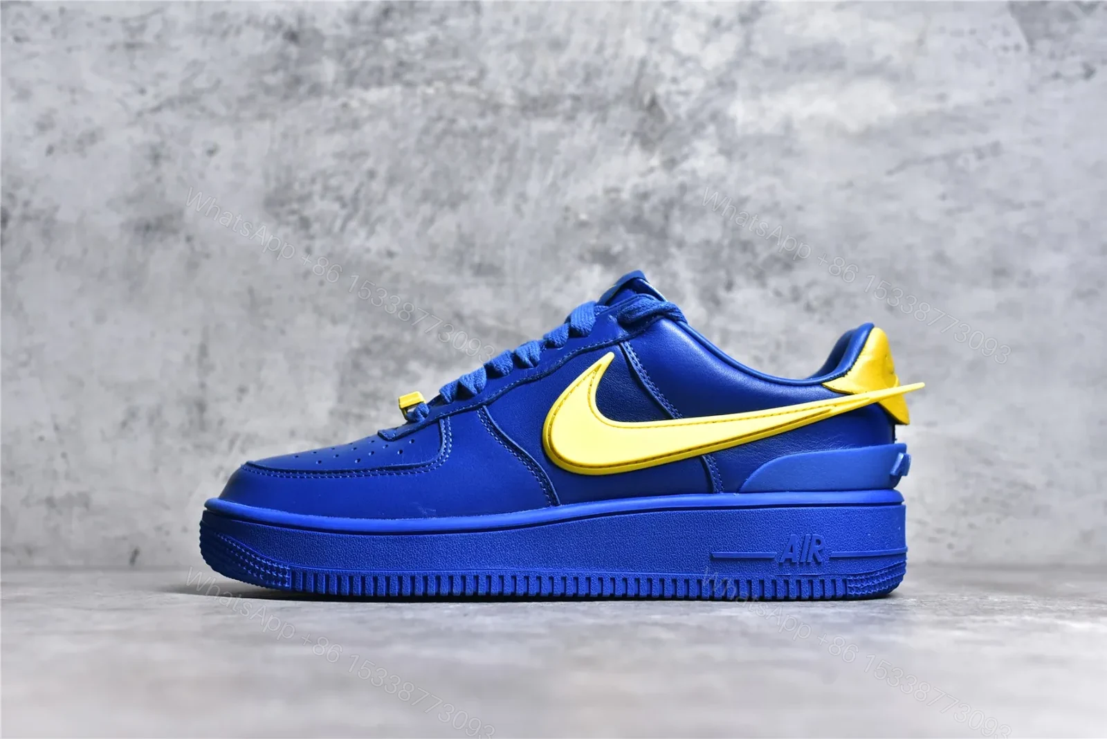 AMBUSH x Nike Air Force 1 Low “Game Royal and Vivid Sulfur” — view 1