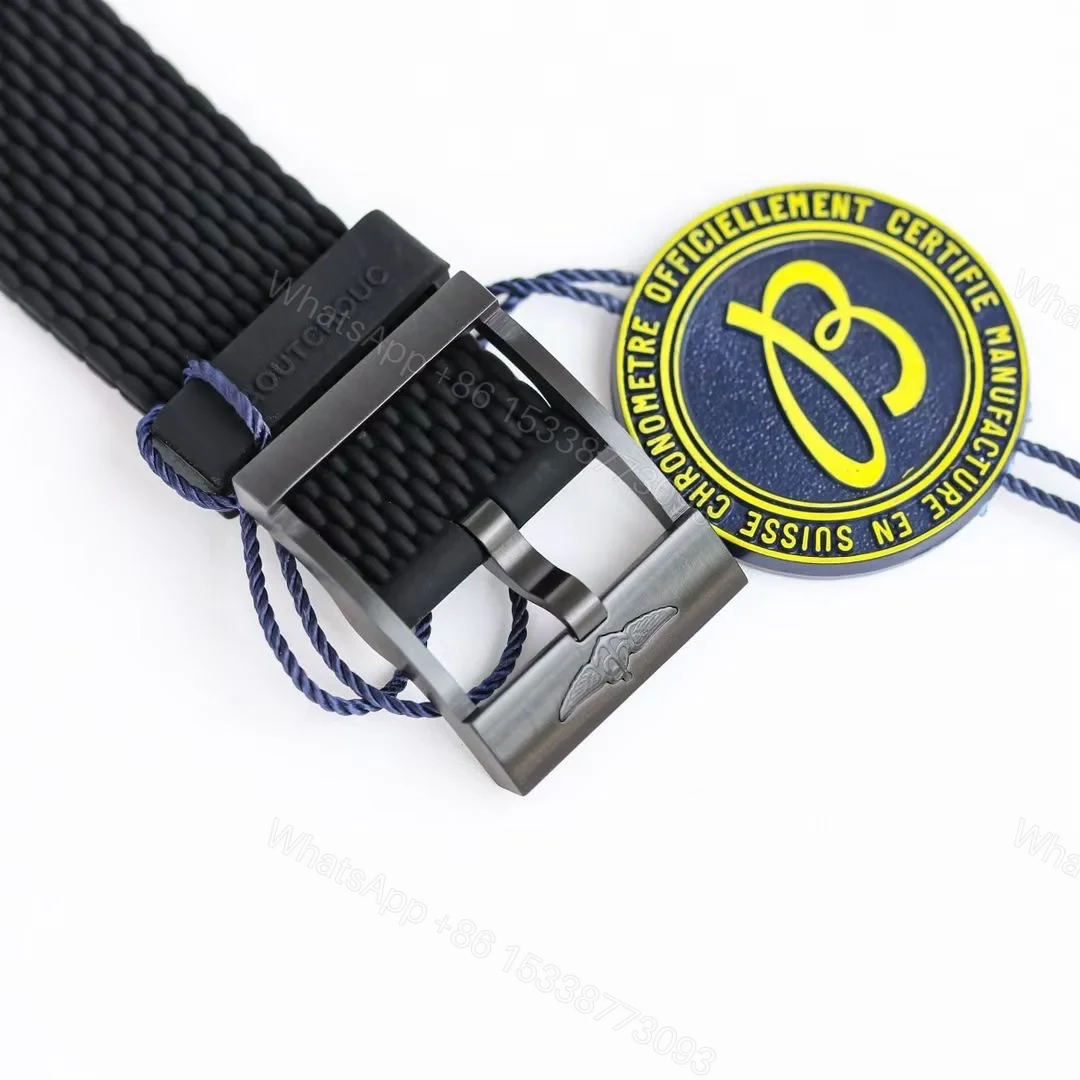 View 9 of Breitling Superocean Heritage Red Yellow Replica 42MM Premium Rubber Strap Diver Edition UB20303A1B1S1