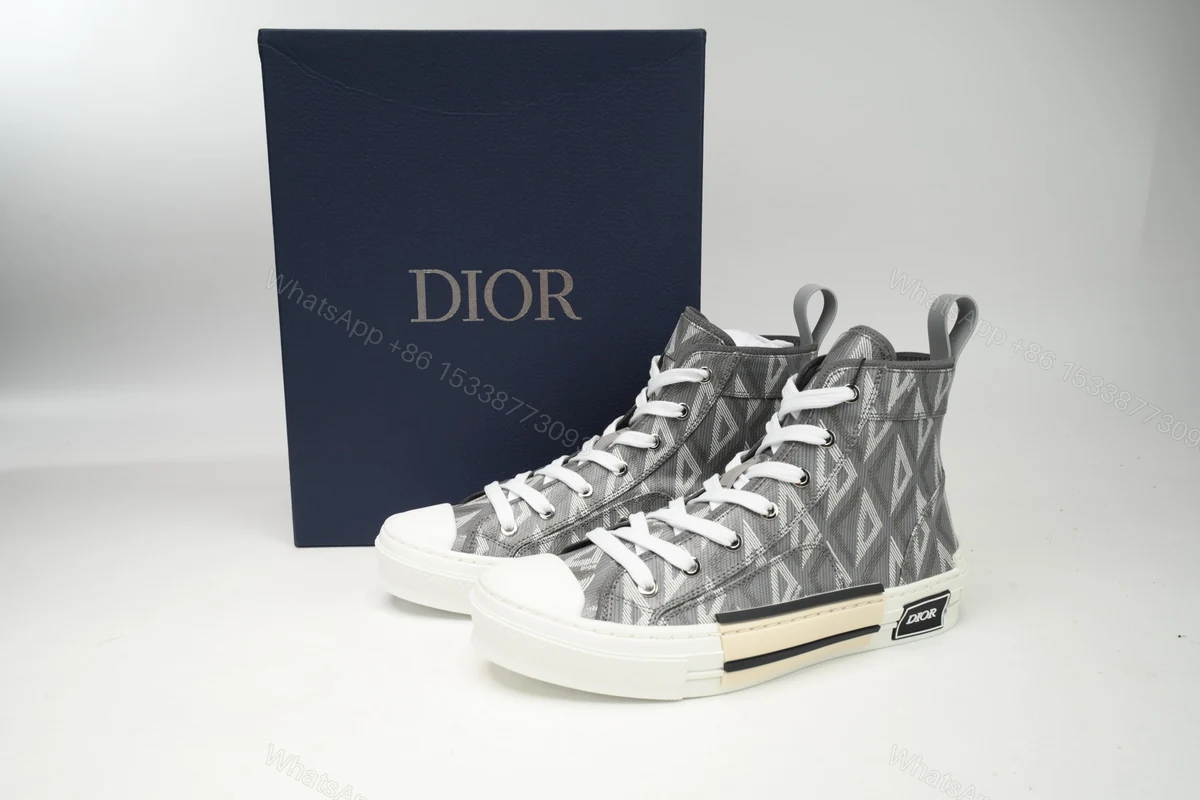 Dior B23 HT Oblique Grey diamond — view 2