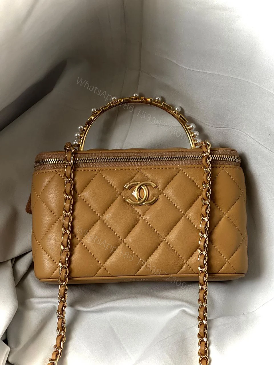 View 3 of Chanel Vanity Case Crossbody Tote Bag