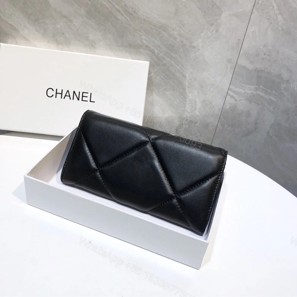 View 7 of Chanel 19 Flap Long Wallet Black 19Cm