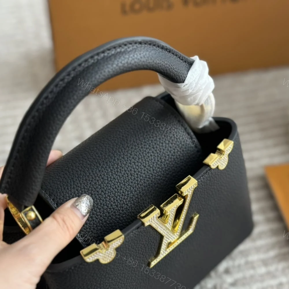 View 3 of Louis Vuitton Capucines Mini Black 20Cm M11342