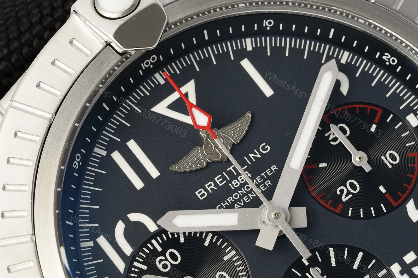 View 4 of Breitling Avenger B01 Chronograph 45 Stainless Steel Anthracite Black Strap – Folding AB01821A1B1X2