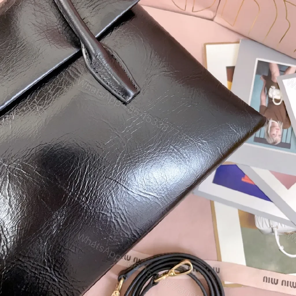 View 5 of Structured Leather Satchel: Sleek, Timeless Luxury Bag