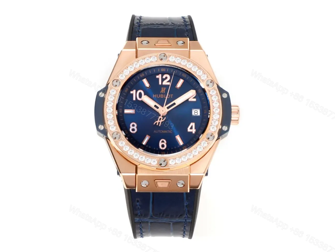 Hublot Big Bang Blue Rose Gold Watch — view 1