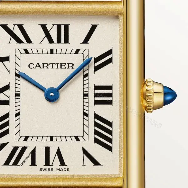 View 4 of Replica Cartier Tank Louis Men Quartz White Alligator Watch WGTA0067