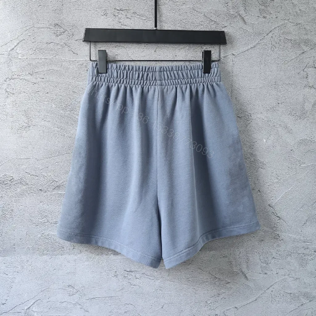View 2 of Blue Cotton Shorts Relaxed Fit Neck Balenciaga Style?
