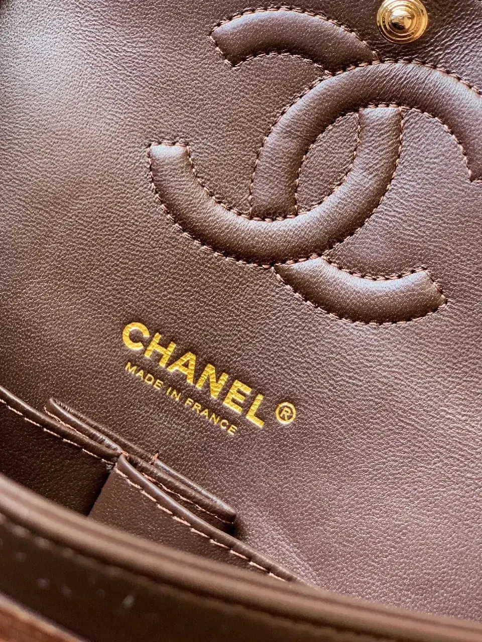 View 4 of Velvet Chic Flap Bag: Gold Chain, Modern Couture-style