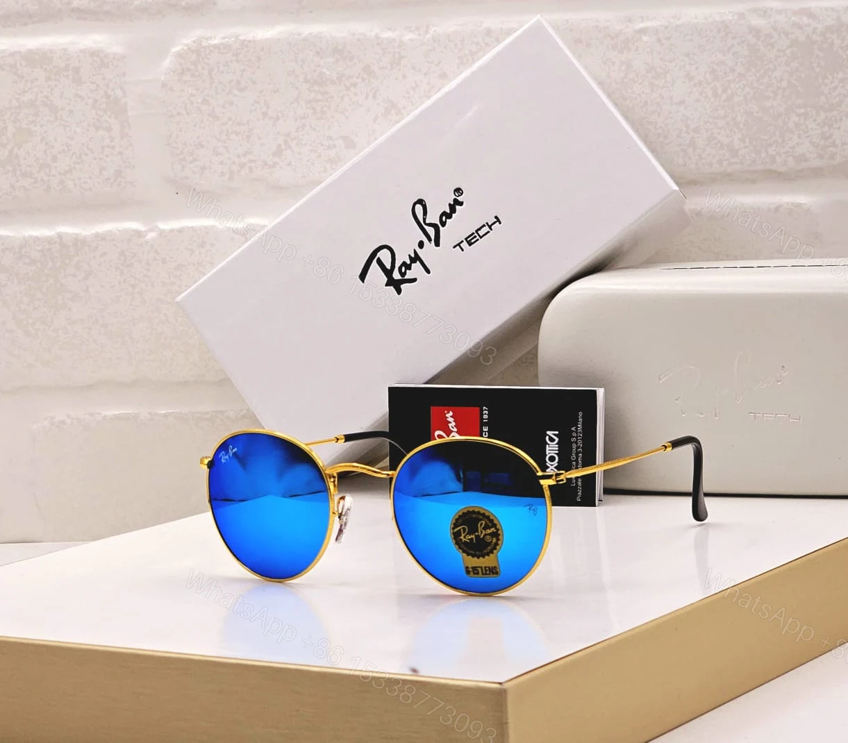 View 2 of Ray-Ban Tech Round Classic Sunglasses Silver-Black
