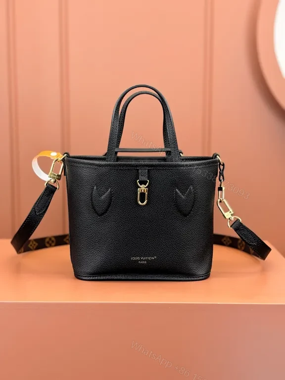 View 3 of Chic Black Leather Mini Bag: Architectural Graphic Shadow