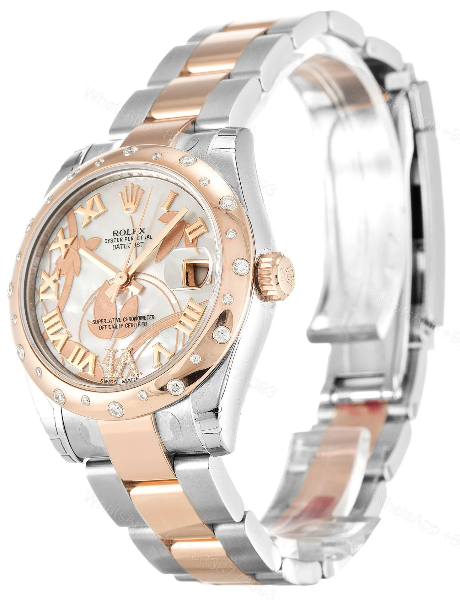View 2 of Replica Rolex Lady-Datejust White Floral Dial 178341 31 mm