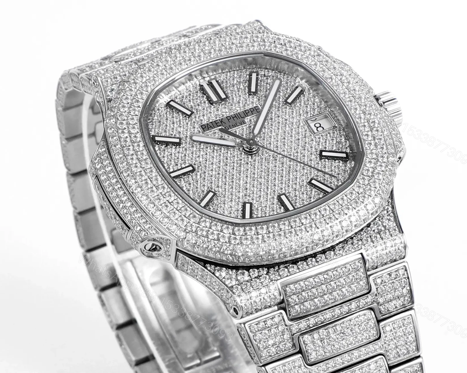 View 5 of Patek Philippe Nautilus Full Star Platinum Watch