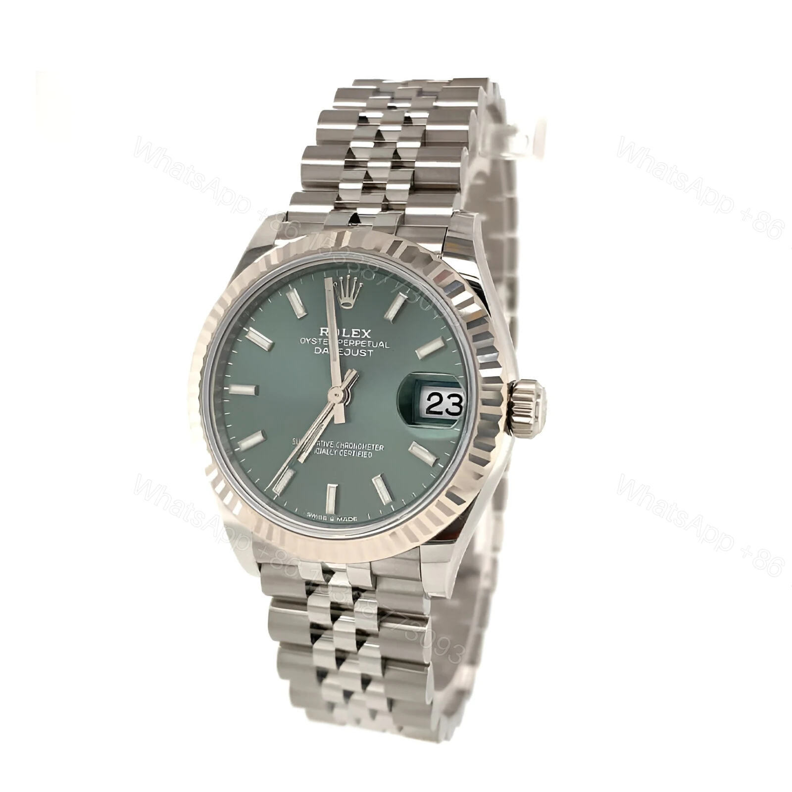 View 2 of Datejust 36 Mint Green Dial Replica