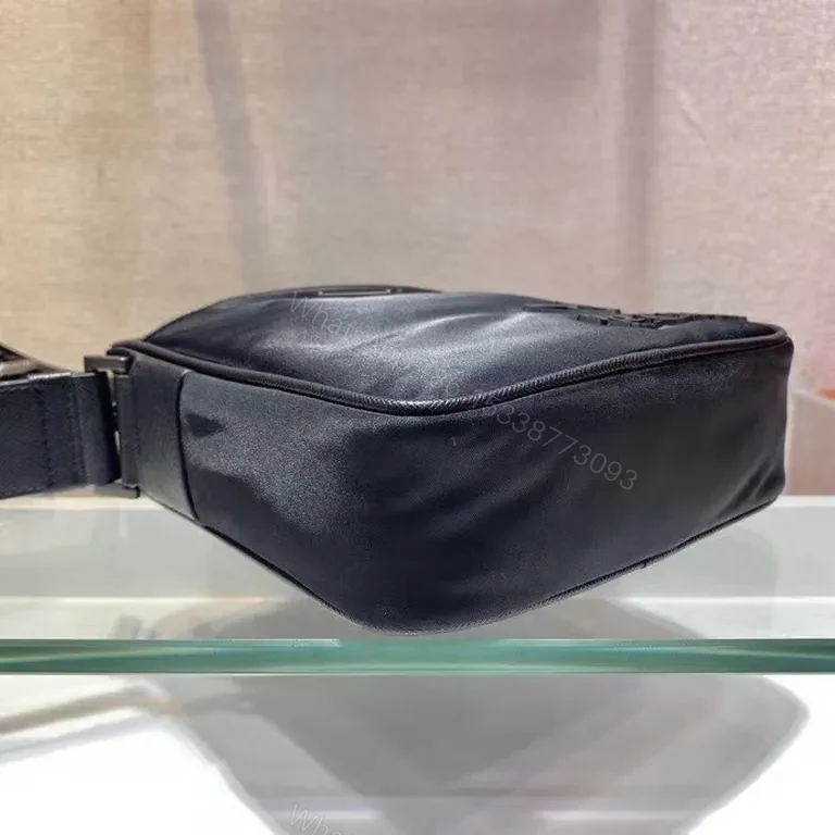 View 9 of Black Re-Nylon Prada Crossbody: Minimal Luxury, Everyday Versatility