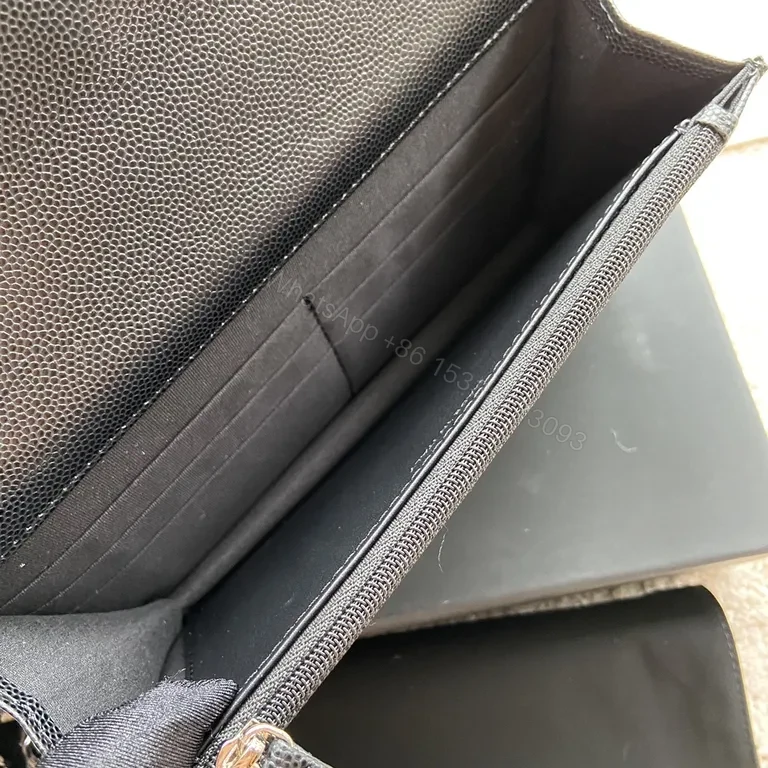 View 6 of Chic Calfskin Quilted Bag with Logo Hardware, Compact Luxury