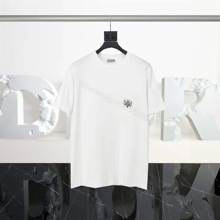 DIOR T-SHIRT WITH BEE EMBROIDERY – DO15 — view 1