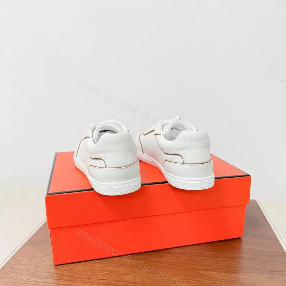 View 7 of Hermes Match Sneaker Blanc And Naturel