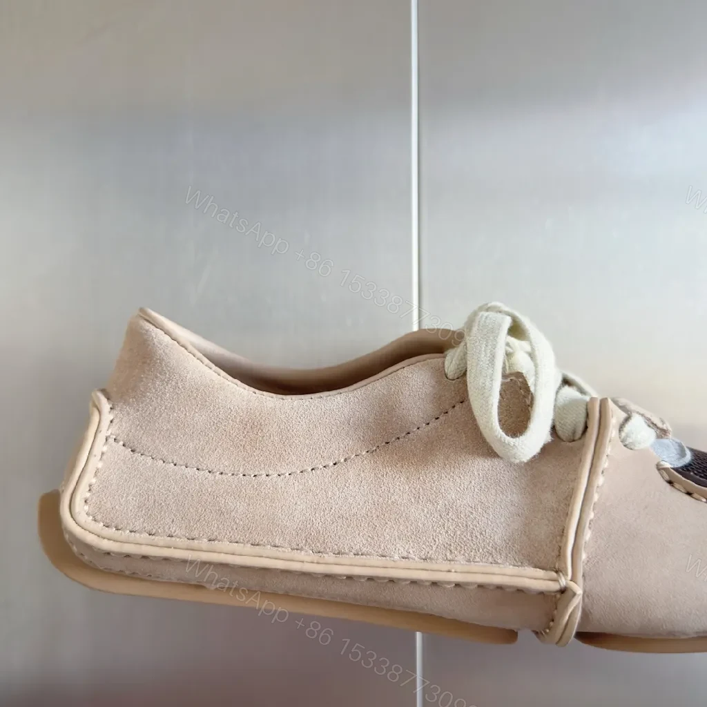 View 3 of Elegant Leather Sneakers: Textured Luxe Casual Shoes