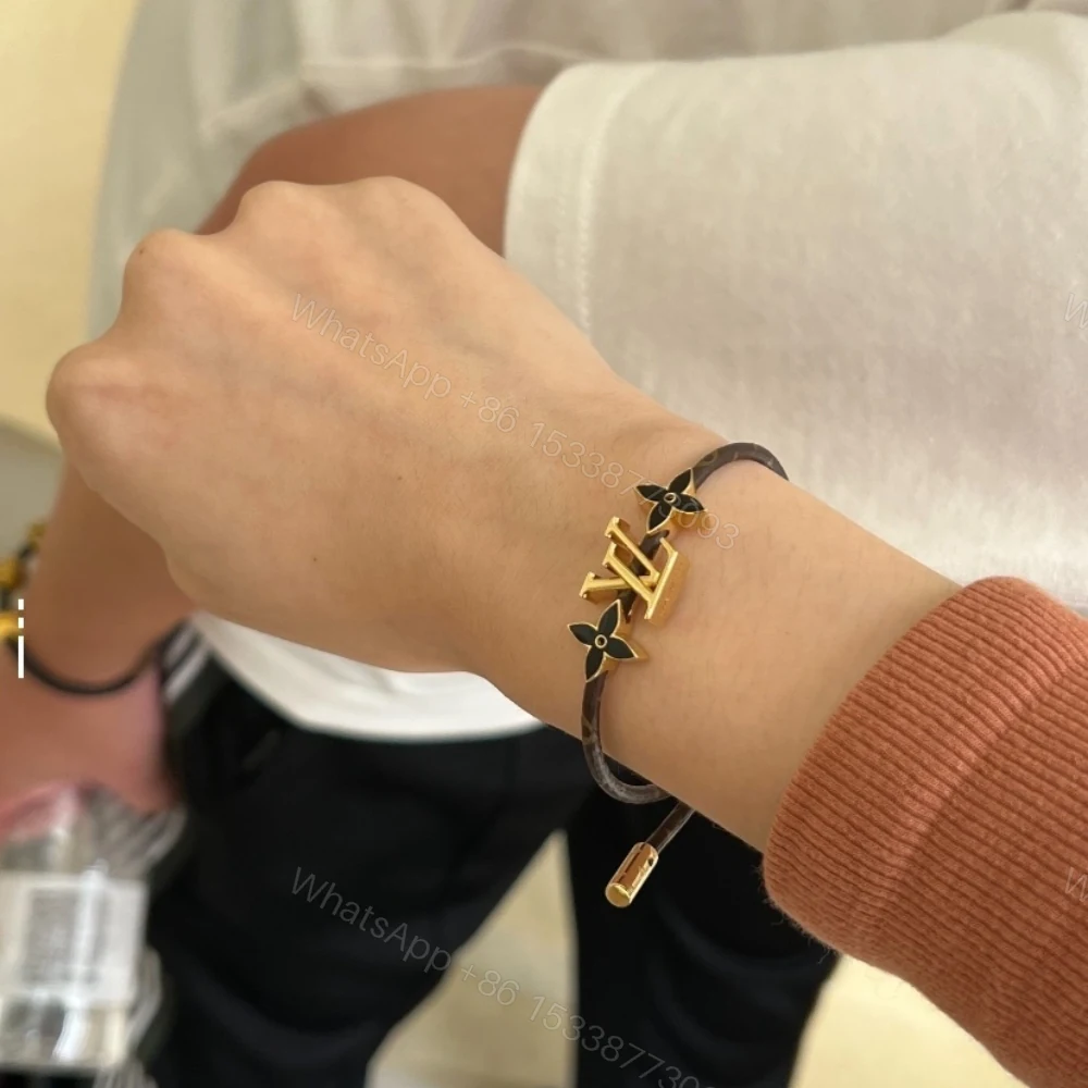 View 5 of Louis Vuitton Lv Iconic Bracelet Monogram Brown M1019Z