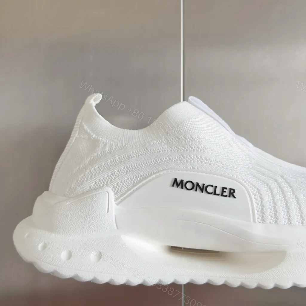 View 5 of White Knit Luxury Runner: Cushioned Comfort Sneaker