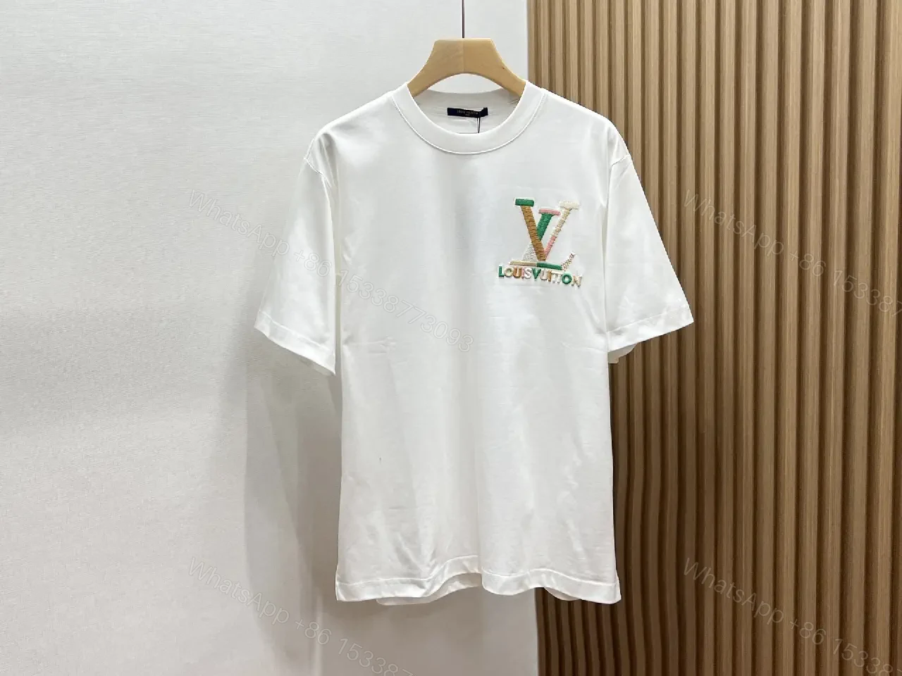 View 12 of Bold Logo Tee: Multicolor LV Detailing, Premium Streetwear Tee