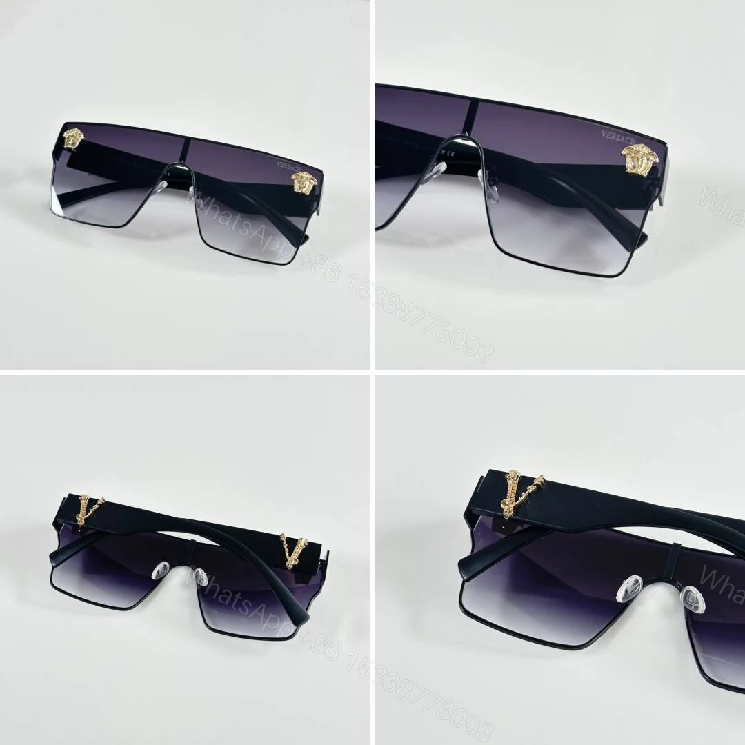 View 2 of First Copy Versace 10086 Black DC Sunglasses