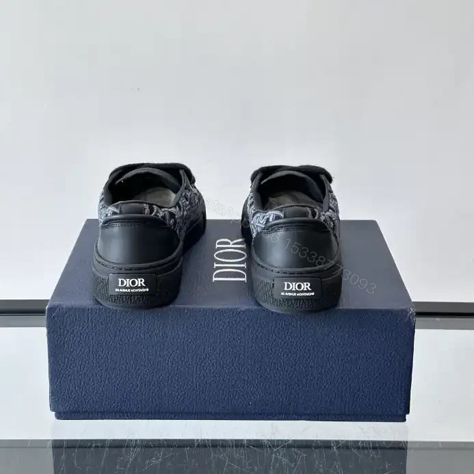 View 6 of DIOR B33 SPIN SNEAKERS – LIMITED AND NUMBERED EDITION BLACK SMOOTH CALFSKIN – CD207