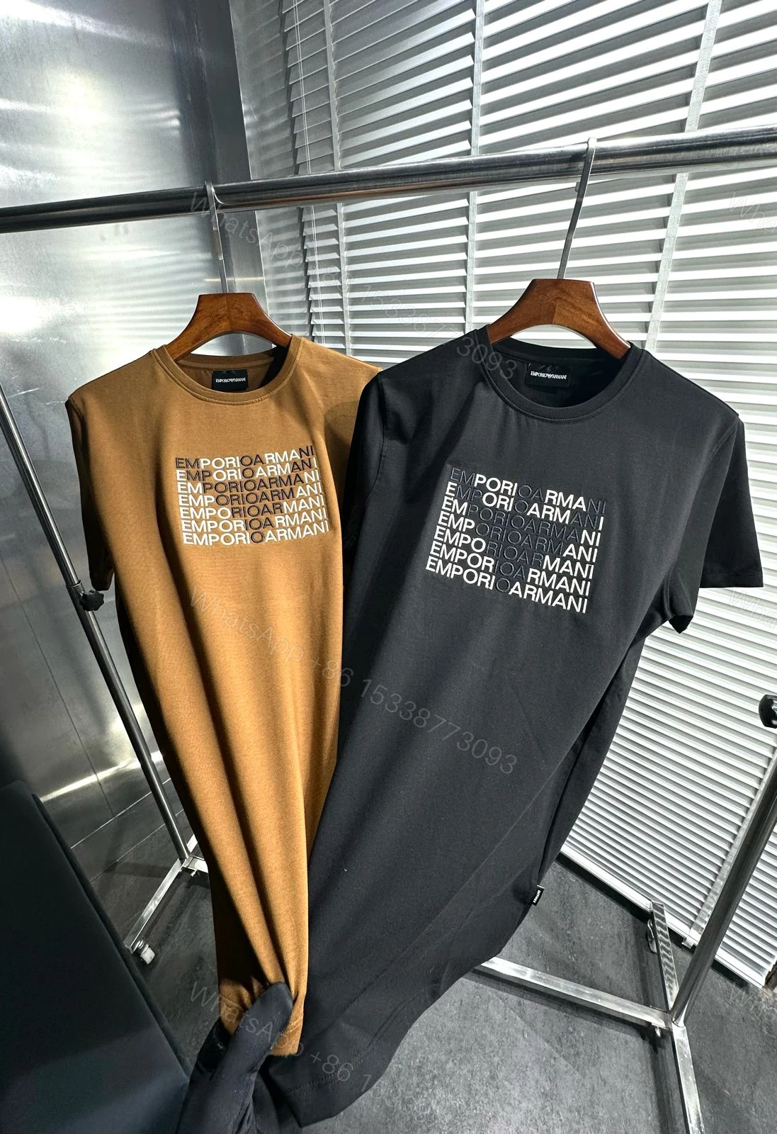 View 2 of FIRST COPY ARMANI EXCLUSIVE LUXURY STYLE SUMMER COTTON T-SHIRT