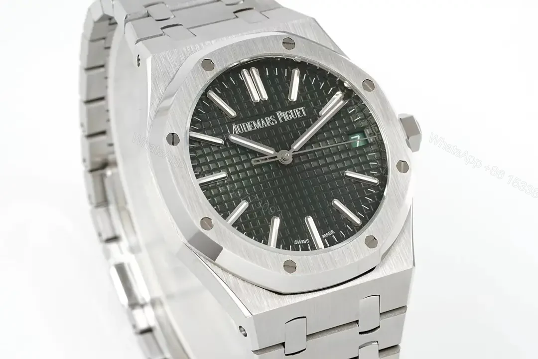 View 2 of Audemars Piguet Royal Oak 15510 Watch 41MM Stainless Steel Case Deep Green Dial Steel Bracelet Ultimate Edition AP-RO-15510-SS-GRN-41