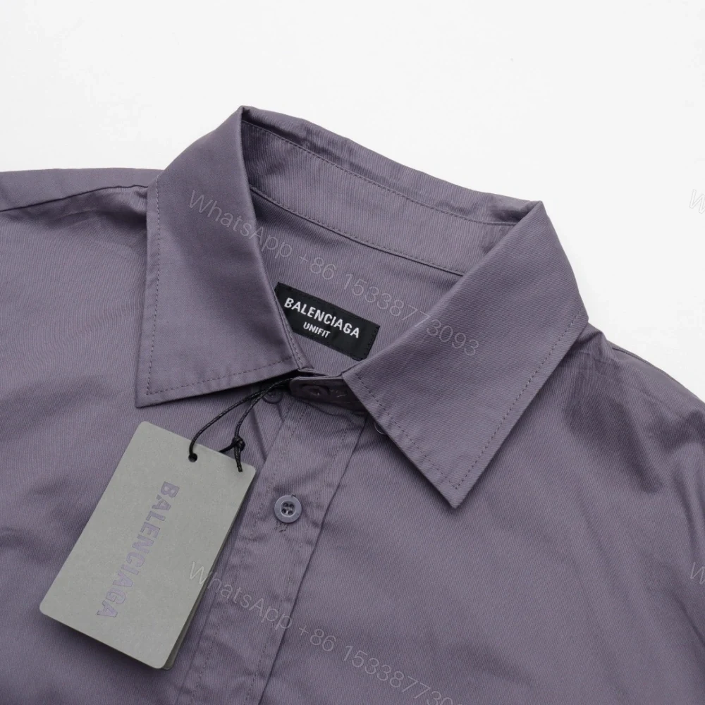View 3 of 高仿Balenciaga*FW24系列671663純色長袖襯衫