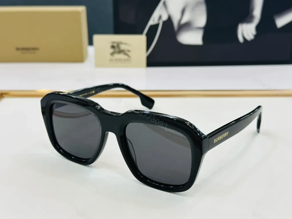 Black acetate Bold Geometry Sunglasses - Premium Polarized UV400 — view 1