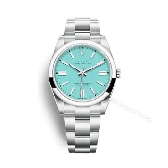 Top Clone Rolex Oyster Perpetual 41 MM Turquoise tiffany Blue Dial Replica — view 1