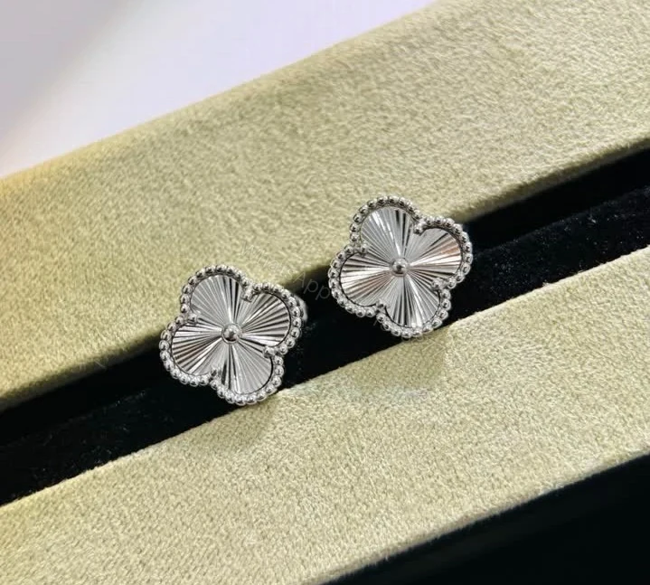 View 3 of Van Cleef & Arpels Vintage Alhambra Guilloché Earrings TJ617