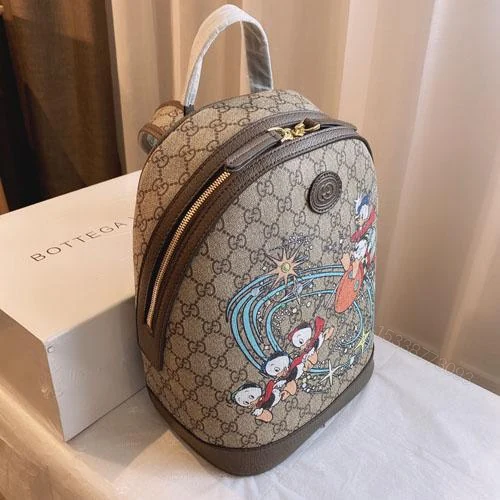 View 7 of Gucci x Disney Brown Donald Duck Small Backpack