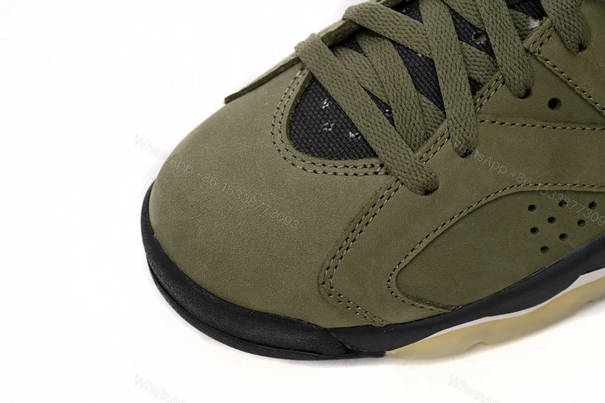 View 8 of Air Jordan 6 Olive Green CN1085-200