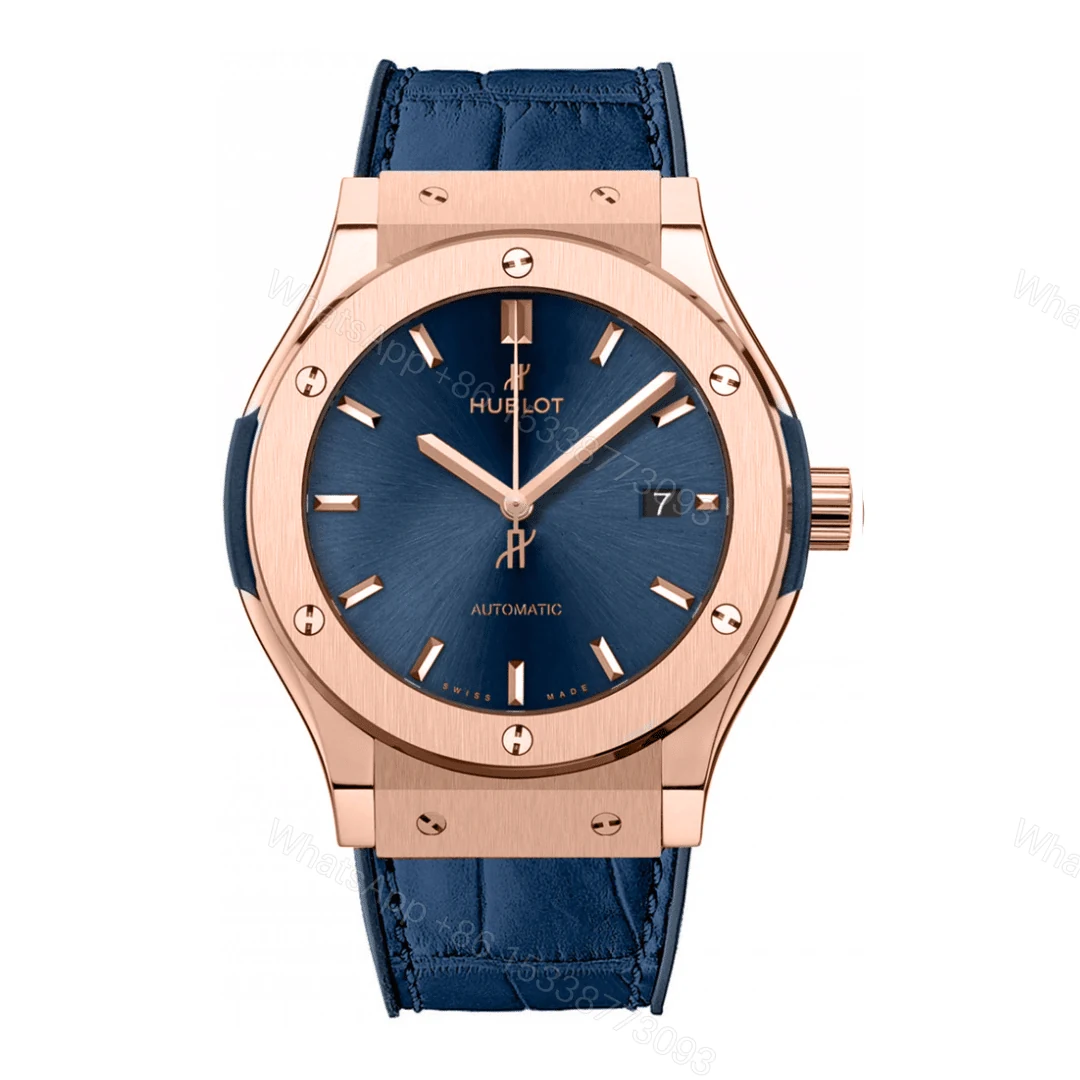Hublot Classic Fusion Rose Gold Blue Replica — view 1