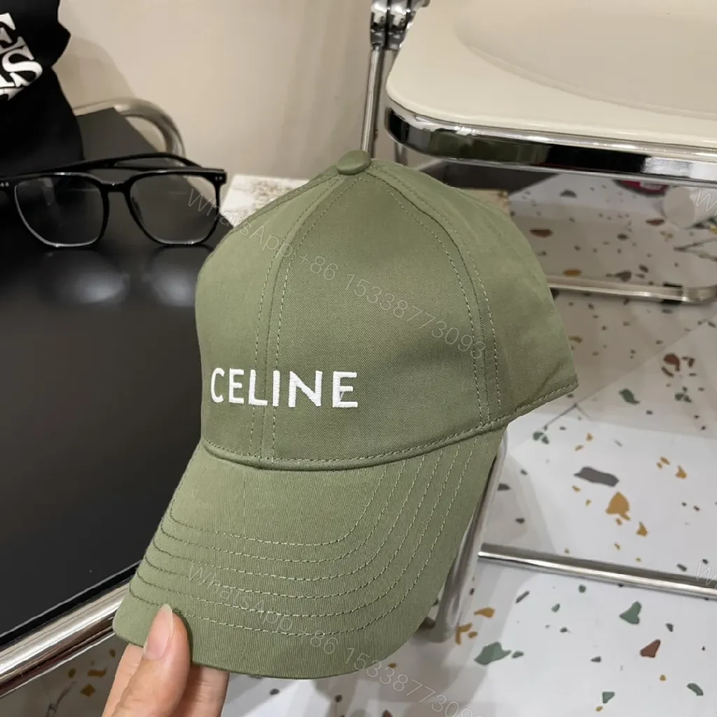 View 2 of Olive Cotton-Blend Cap: Subtle Luxury, All-Day Comfort