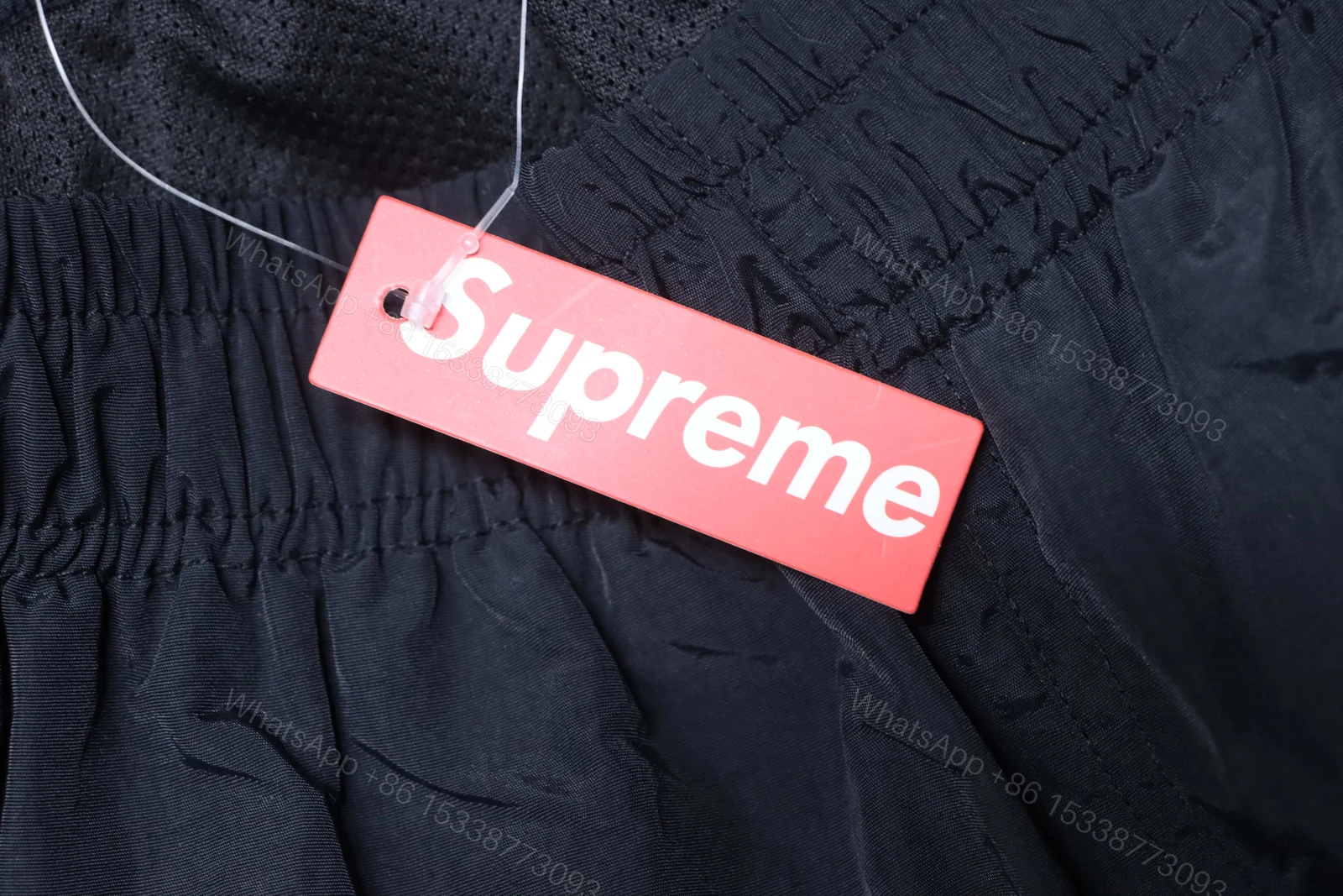 View 2 of Supreme 25FW Contrast Piping Track Pants black