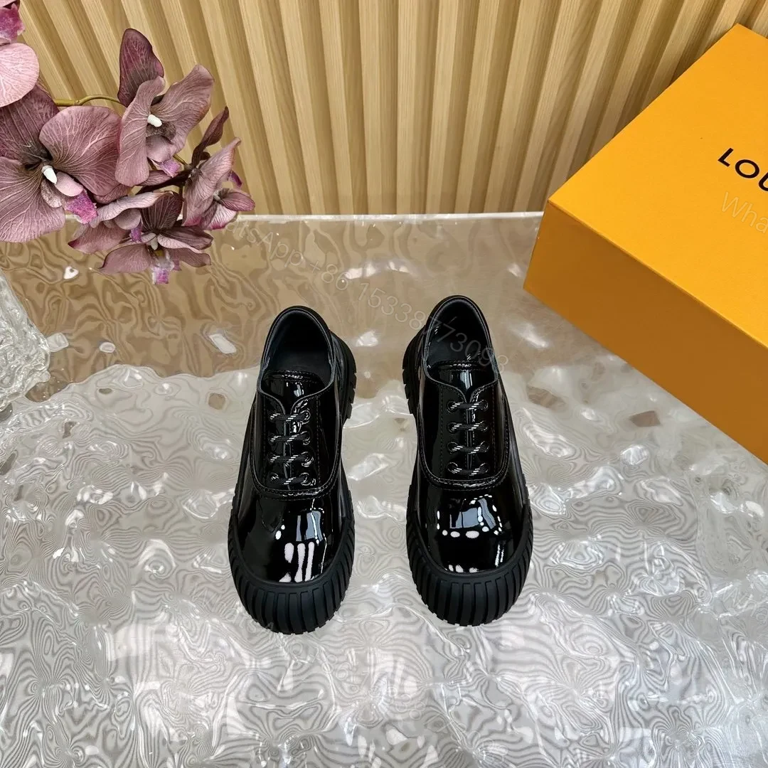 View 6 of LV Women Black Patent Leather Sneakers
