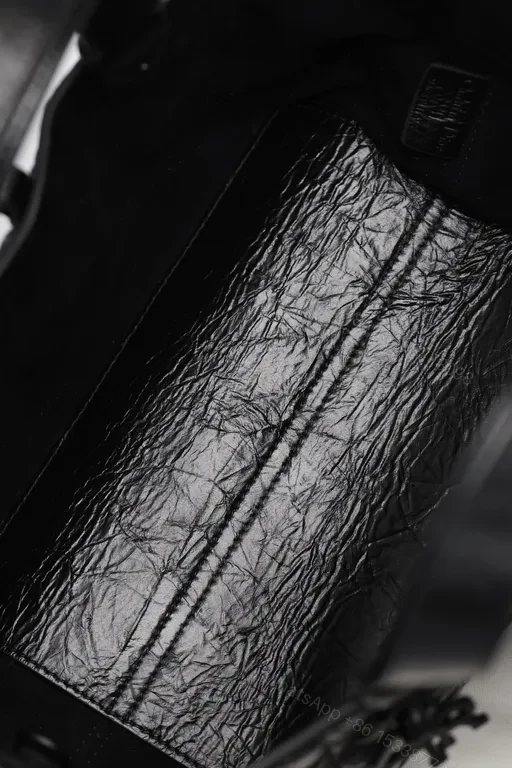 View 2 of Quilted Mini Satchel: Dior-Inspired Hardware, Black Leather