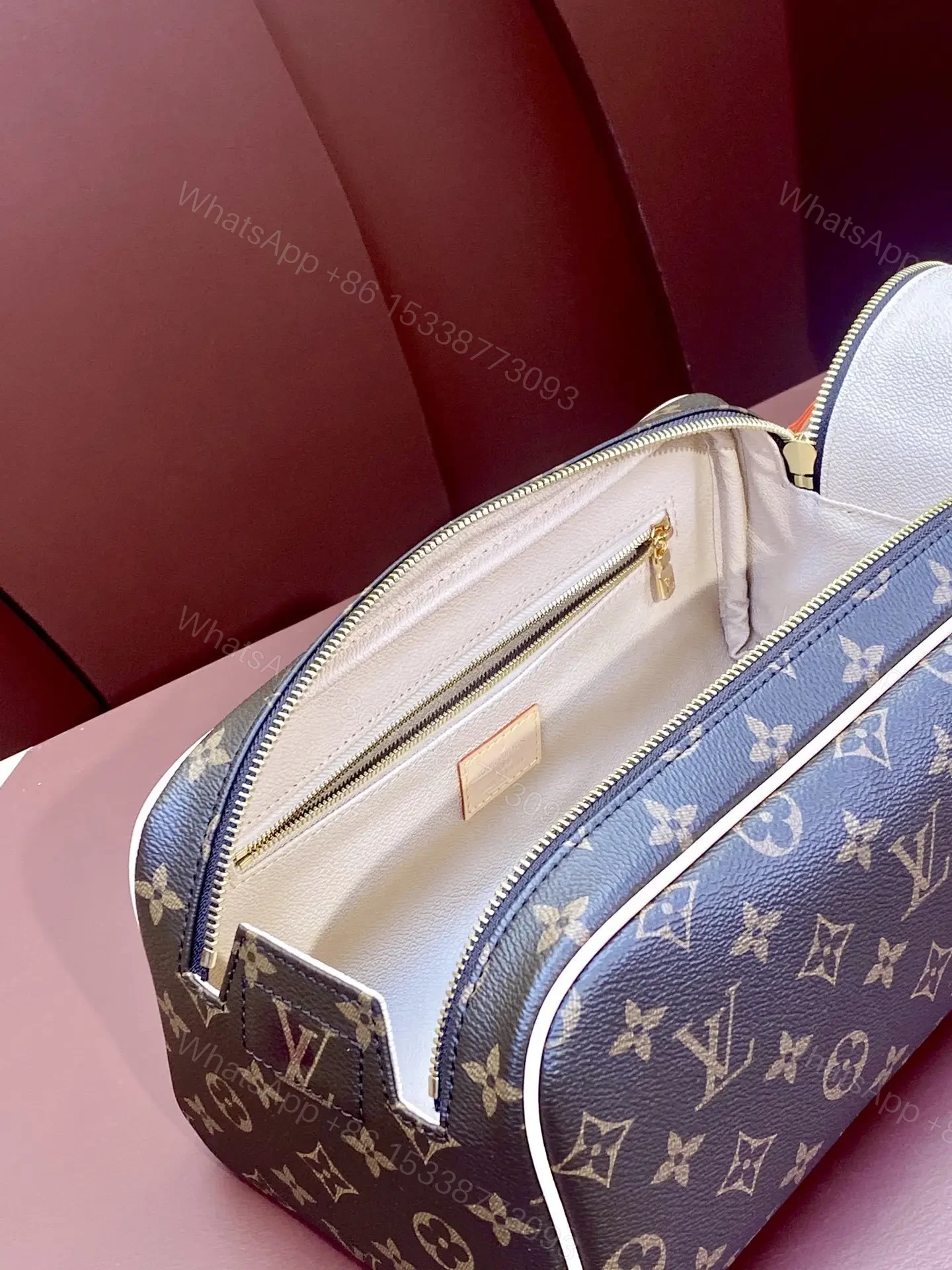 View 2 of Louis Vuitton Dopp Kit Toilet Pouch in Monogram Canvas