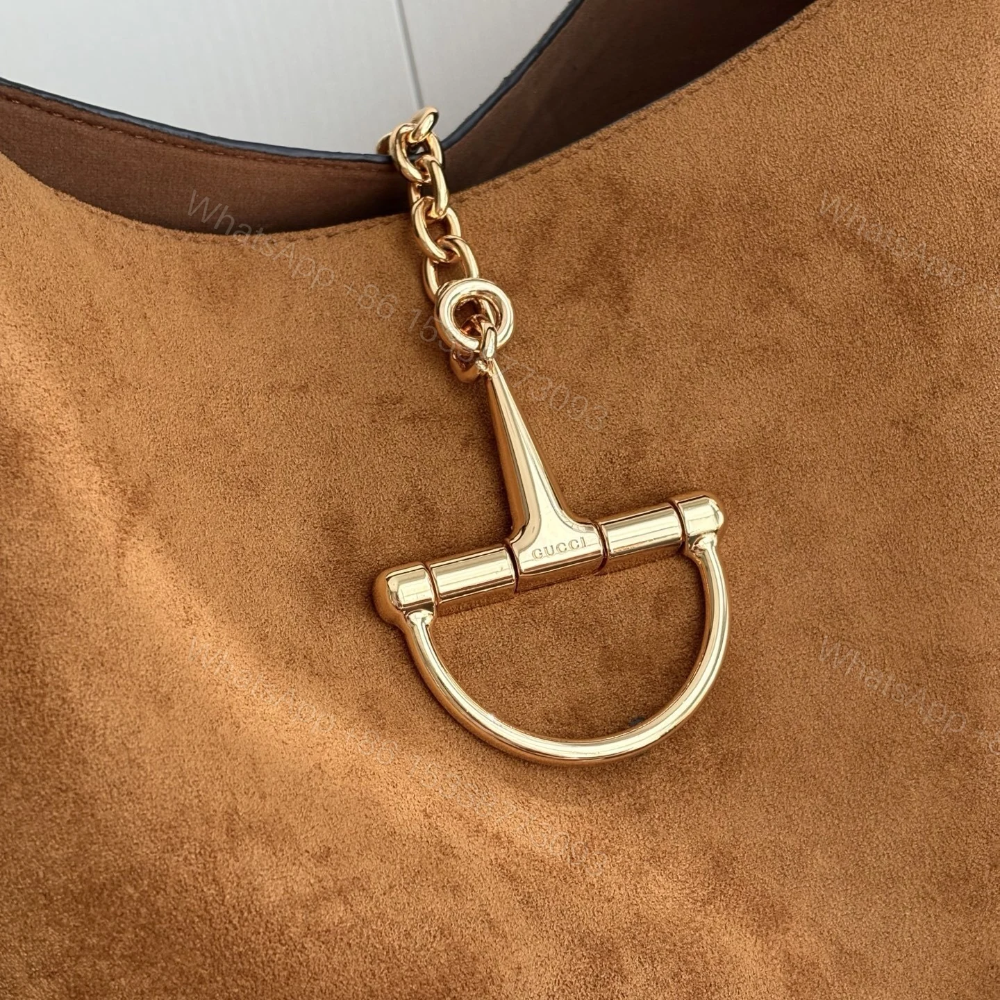 View 7 of Gucci Softbit Maxi Shoulder Bag Brown 46Cm